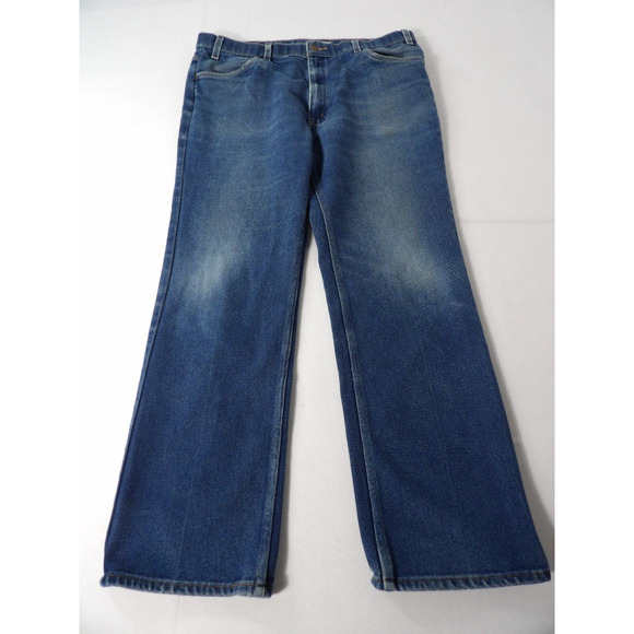 Vintage Levi Brown Tab 90s Jeans 40x32 Grandpa Straight Stretch 90s 1998 READ - Picture 8 of 16